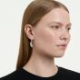 Swarovski Vienna Rhodium Plated Feather Drop Earrings 5754272