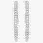 Swarovski Dextera Rhodium Plated Hoop Earrings 5754156