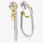 Swarovski Hyperbola Two Tone Hoop Earrings 5749366