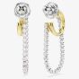 Swarovski Hyperbola Two Tone Hoop Earrings 5749366