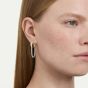 Swarovski Hyperbola Two Tone Hoop Earrings 5749366