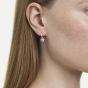 Swarovski Chroma Rhodium Plated Pink Heart Drop Earrings 5757814