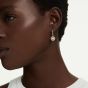 Swarovski Una Angelic 18ct Yellow Gold Plated Round Cut Halo Earrings 5758095