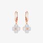 Swarovski Latisha Rose Gold Tone Flower Dropper Earrings 5420249