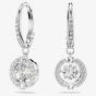Swarovski Sparkling Dance White Crystal Dropper Earrings 5504652