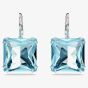 Swarovski Ladies Millenia Blue Square Cut Dropper Earrings 5619472