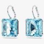 Swarovski Ladies Millenia Blue Square Cut Dropper Earrings 5619472