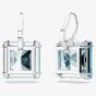 Swarovski Ladies Millenia Blue Square Cut Dropper Earrings 5619472