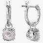 Swarovski Ladies Constella Silver Hoop Dropper Earrings 5636717