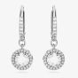 Swarovski Ladies Constella Silver Dropper Hoop Earrings 5636270