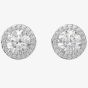 Swarovski Constella Silver Halo Stud Earrings 5636269