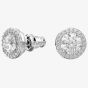 Swarovski Constella Silver Halo Stud Earrings 5636269