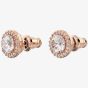 Swarovski Constella Rose Gold-Plated Halo Stud Earrings 5636275