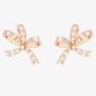 Swarovski Volta Rose Gold Plated Small Bow Earrings 5647572