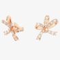 Swarovski Volta Rose Gold Plated Small Bow Earrings 5647572