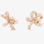 Swarovski Volta Rose Gold Plated Small Bow Earrings 5647572