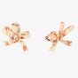 Swarovski Volta Rose Gold Plated Small Bow Earrings 5647572