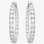 Swarovski Matrix White Cubic Zirconia Hoop Earrings 5647715