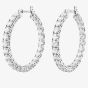 Swarovski Matrix White Cubic Zirconia Hoop Earrings 5647715