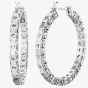 Swarovski Matrix White Cubic Zirconia Hoop Earrings 5647715