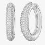 Swarovski Dextera Silver Medium Hoop Earrings 5651392
