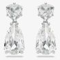 Swarovski Mesmera White Mixed Cut Rhodium Plated Earrings 5661683