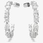 Swarovski Mesmera White Mixed Cut Rhodium Plated Hoop Earrings 5672834