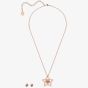 Swarovski Stella Rose Gold Tone Plated Crystal Jewellery Set 5622730