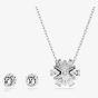 Swarovski Idyllia Snowflake Necklace & Earring Jewellery Set 5691486