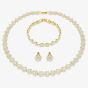 Swarovski Una Angelic Gold Tone Plated White Crystal Jewellery Set 5750619
