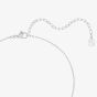 Swarovski Una Angelic Rhodium Plated Cushion Cut Halo Jewellery Set 5754343