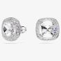 Swarovski Una Angelic Rhodium Plated Cushion Cut Halo Jewellery Set 5754343