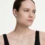 Swarovski Una Angelic Rhodium Plated Cushion Cut Halo Jewellery Set 5754343
