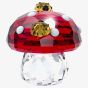 Swarovski Idyllia Crystal Mushroom & Ladybugs Figurine 5683436