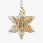 Swarovski Annual Edition Gold Tone 3D Festive Snowflake 2024 Ornament 5674348