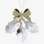 Swarovski Holiday Magic Holly Leaves Bow Ornament 5685701