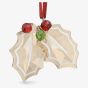 Swarovski Holiday Cheers Gingerbread Holly Leaves Ornament 5656277