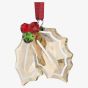 Swarovski Holiday Cheers Gingerbread Holly Leaves Ornament 5656277