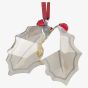 Swarovski Holiday Cheers Gingerbread Holly Leaves Ornament 5656277