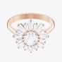 Swarovski Sunshine Rose Gold Tone White Crystal Ring 5474918