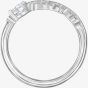 Swarovski Nice White Clear Crystal Feather Motif Ring 