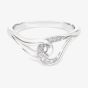 Swarovski Classica Sterling Silver Round Cut Interlocking Ring 5745563 55