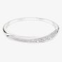 Swarovski Classica Sterling Silver Round Cut Twist Bangle 5764808