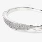 Swarovski Classica Sterling Silver Round Cut Twist Bangle 5764808