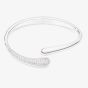 Swarovski Classical Sterling Silver Round Cut Open Bangle 5740348