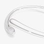 Swarovski Classical Sterling Silver Round Cut Open Bangle 5740348
