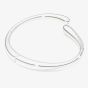 Swarovski Classical Sterling Silver Round Cut Open Bangle 5740348