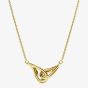 Swarovski Classica 18ct Yellow Gold Plated Round Cut Interlocking Pendant 5745560