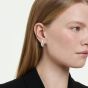 Swarovski Classica Sterling Silver Twisted Teardrop Stud Earrings 5745016