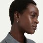 Swarovski Classica Sterling Silver Twisted Teardrop Hoop Earrings 5743474